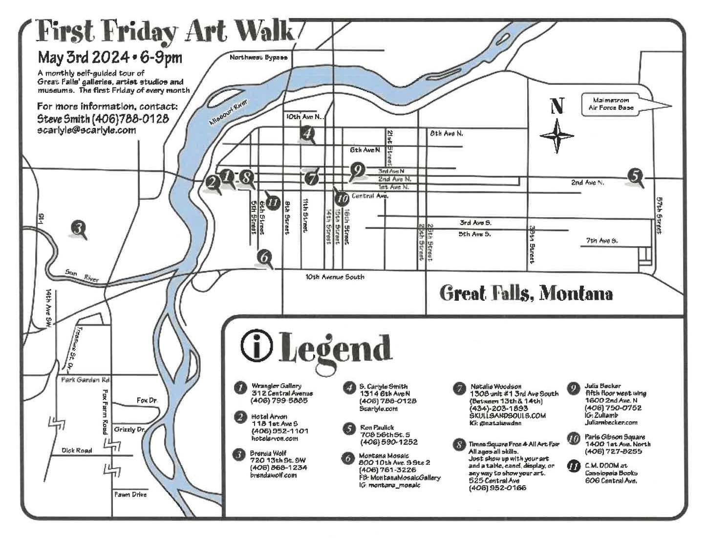 First Friday Art Walk – Benefitting The Local Great Falls Arts 