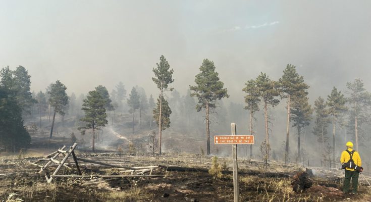 Horse Gulch Fire July 9 afternoon photo credit inciweb.gov